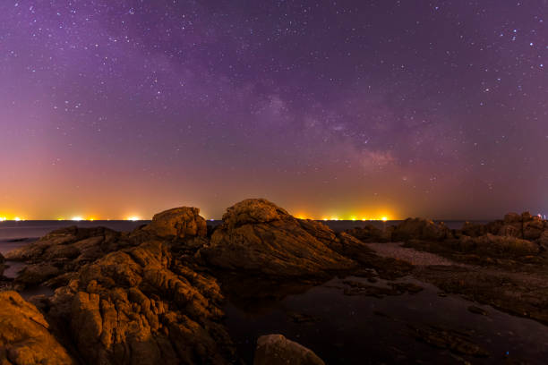 istock sea at night and beautiful Milky Way 1330864353