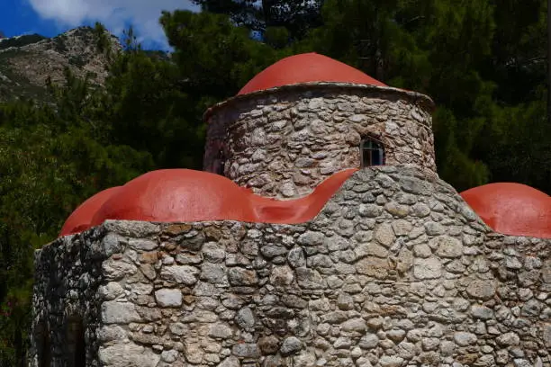 Agios Georgios church in Lefkos, Karpathos island, Greece