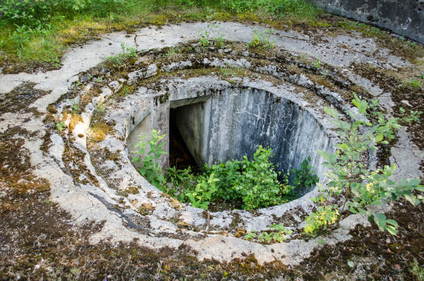 Abandoned military object in Ventspils municipality, Latvia.