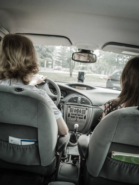 istock Man and woman in car 1330874181
