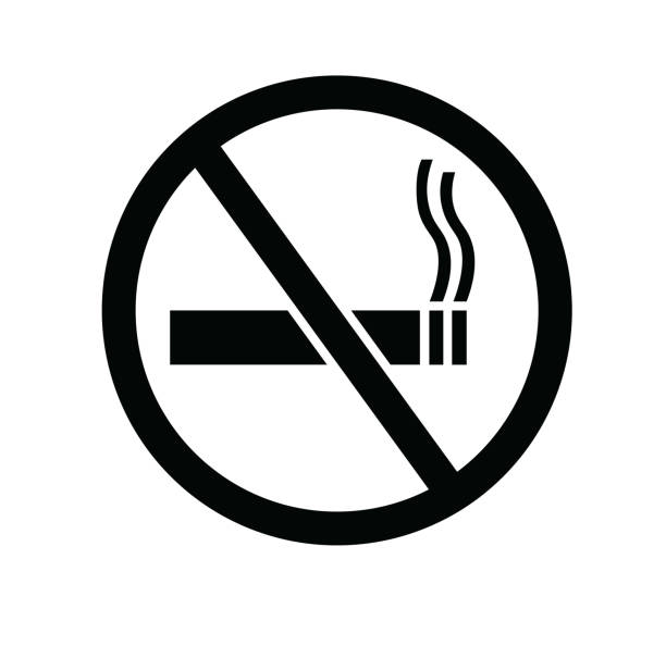 illustrations, cliparts, dessins animés et icônes de icône non fumeur modèle de modèle graphique vectoriel - no smoking sign smoking sign cigarette