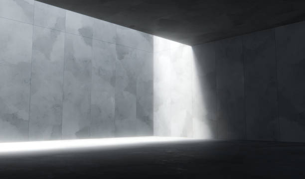 istock Empty space with concrete wall and lateral lights, Abstract  Modern design background.3d Rendering. 1330879624