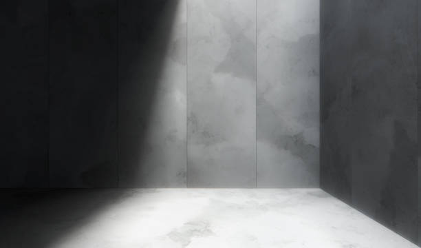 istock Empty space with concrete wall and lateral lights, Abstract  Modern design background.3d Rendering. 1330879714