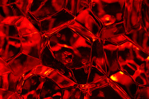 Macro abstract of red jewel stones