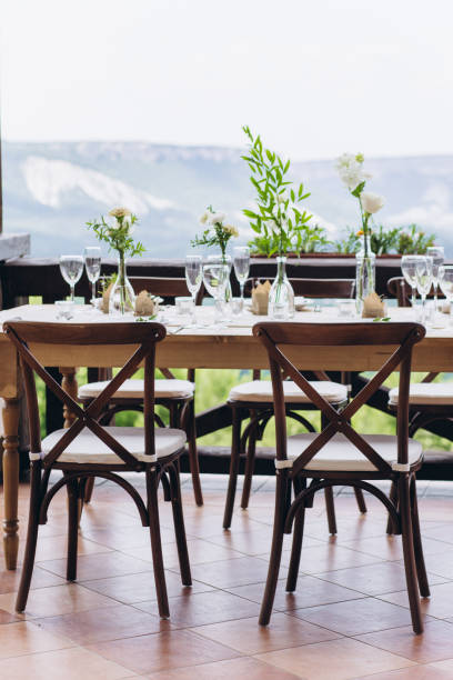 istock Boho wedding table for a newlywed banquet. 1330902391