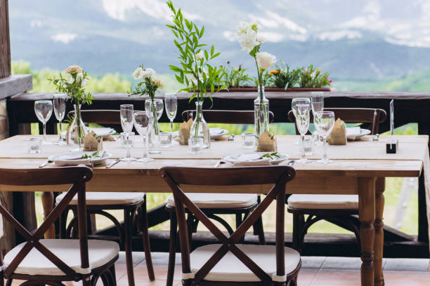 istock Boho wedding table for a newlywed banquet. 1330902674