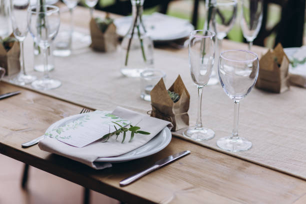 istock Boho wedding table for a newlywed banquet. 1330902754