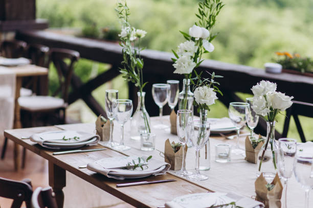istock Boho wedding table for a newlywed banquet. 1330902837