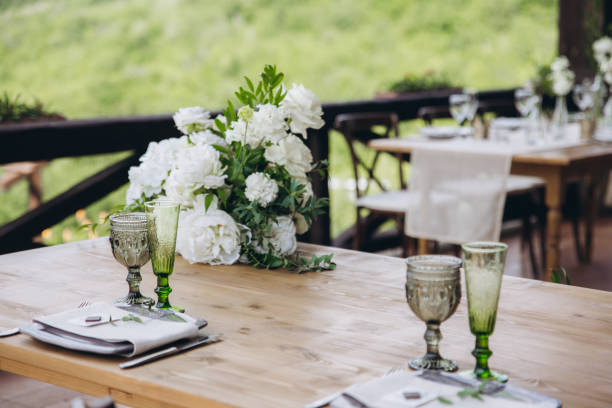 istock Boho wedding table for a newlywed banquet. 1330903039