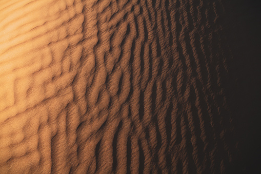 Textured lines in the Sand Background Rub al-Khali - Abu Dhabi