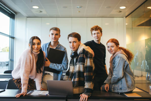 istock Portrait of a college students in classroom 1330927578