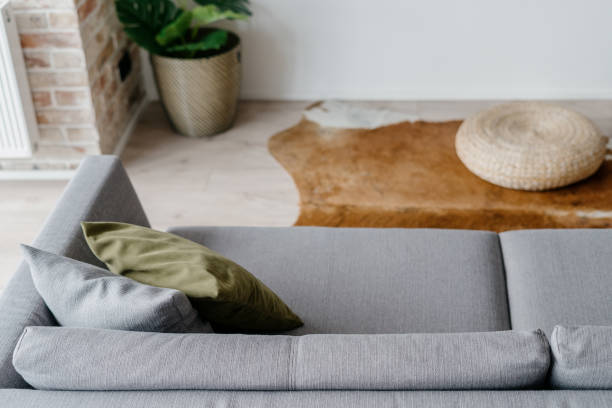 istock Modern living room with sofa and stylish decor 1330931830