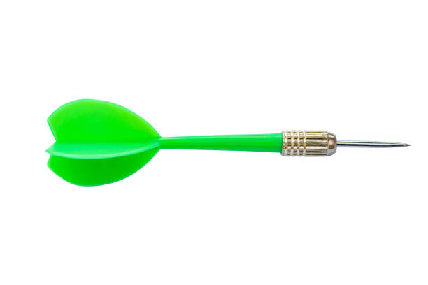istock Green and dart Isolated on White Background with clipping path 1330934169
