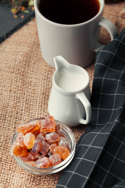 istock Hot masala chai, tea with milk poured over close up 1330940057