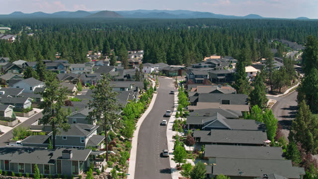 Newly Built Suburban Homes in Bend, Oregon