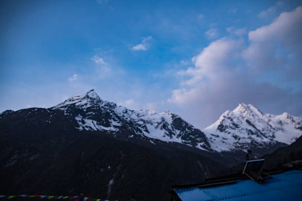 istock Mount Manaslu: Evening View from Shyala Gaun, Manaslu, Nepal 1330944697
