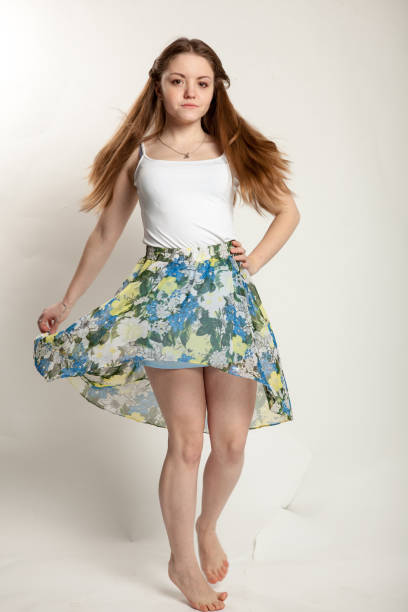 istock young girl, fashion model 1330946457