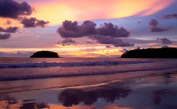 istock Tropical Sunset in Thailand. Beautiful view on the ocean 1330955226