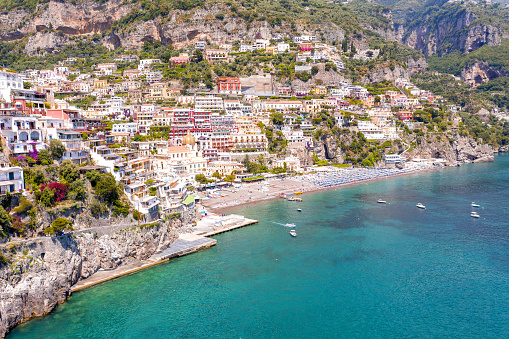 Positano's colourful cityscape