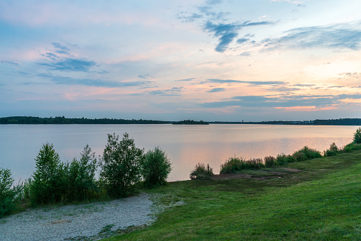 Markkleeberger Lake near Leipzig in summer