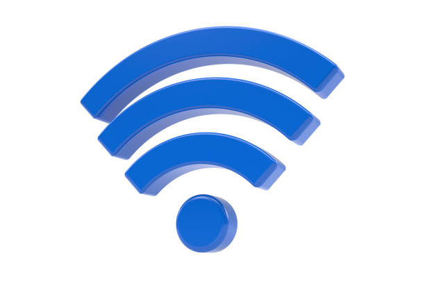 istock WIFI Symbol 3D Isolated on White Background with Clipping Path 1330965120