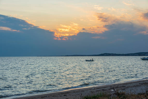istock Beautiful sunset sea landscape view. Greece. 1330966448