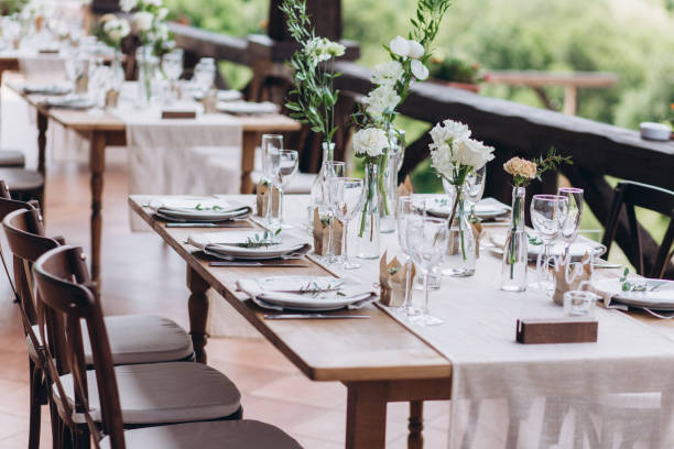 istock Boho wedding table for a newlywed banquet. 1330971950