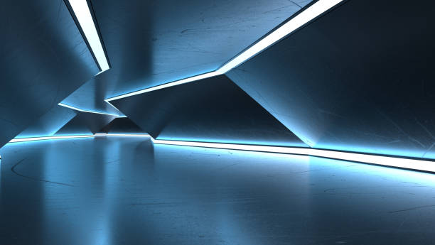 istock Futuristic Tunnel with Neon Lights 1330985892