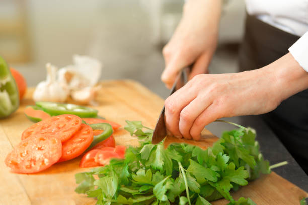istock Organic food. Cooking salad. 1330989971
