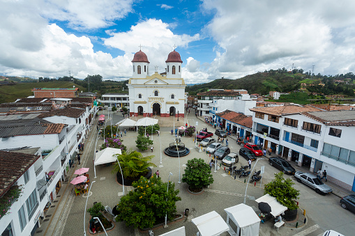 San Vicente Ferrer, Antioquia - Colombia. July 25, 2021. White town, colored alleys: it is a municipality located in the eastern sub-region of the department.