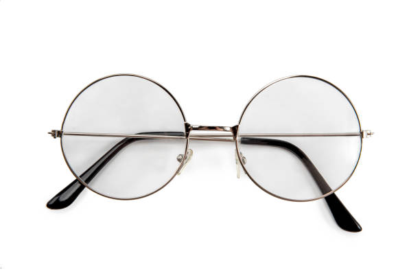 istock vintage round glasses isolated on white background. 1331000529