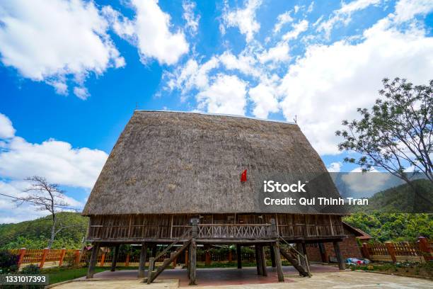 Nice Traditional House In Kon Tum Province Central Vietnam Stock Photo - Download Image Now