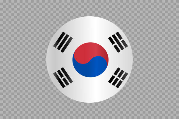 south korea flag in circle shape isolated  on jpg or transparent  background,symbols of seoul south korea, template for banner,card,advertising ,promote,ads, web design, magazine, news paper,vector - south korea 幅插畫檔、美工圖案、卡通及圖標