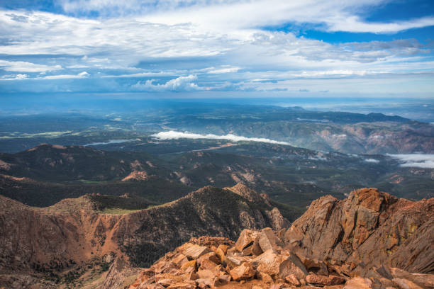 istock Vista Scenic View from Pikes Peak Summit Colorado 1331023617