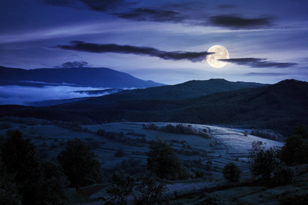 istock mountainous countryside landscape at night 1331029470