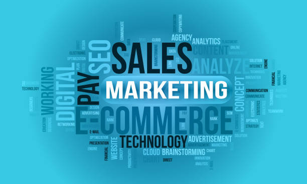 istock Business Concept Background, Digital Marketing Futuristic Word Cloud 1331032008
