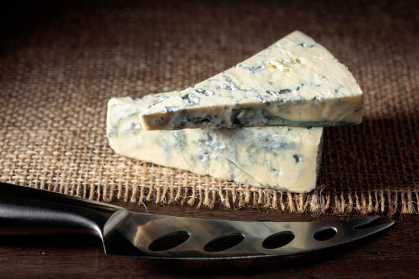 istock Blue cheese and cheese knife. 1331033944
