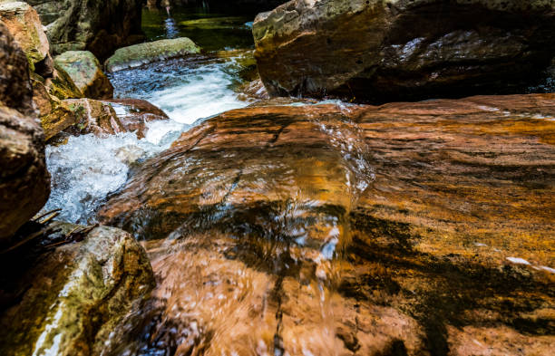 istock Virgin forest park, rocks, creeks, waterfalls 1331036957