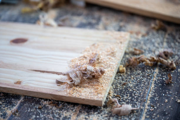 istock professional carpentry tool, equipment for workshop with wood industry, carpenter working in woodwork craft construction, craftsman and wooden plank in carpenter's shop 1331038022