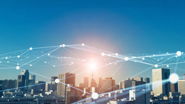 istock Smart city and communication network concept. 5G. Telecommunication. 1331040299