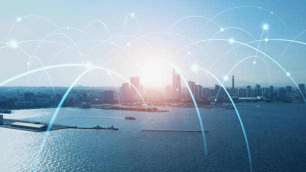 istock Smart city and communication network concept. 5G. LPWA (Low Power Wide Area). Wireless communication. 1331040314