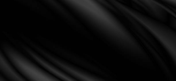 istock Black fabric background with copy space 3D illustration 1331046346