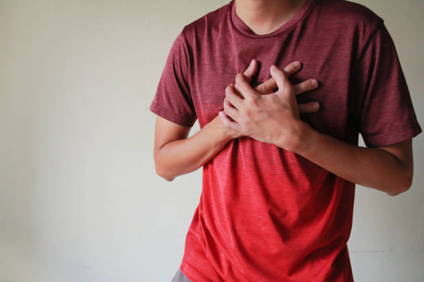 istock The man suffering from chest pain heart attack 1331051697