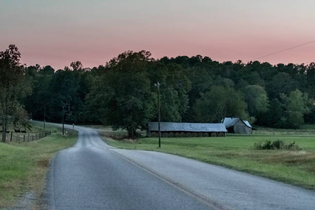 istock Country road at twilight 1331054361