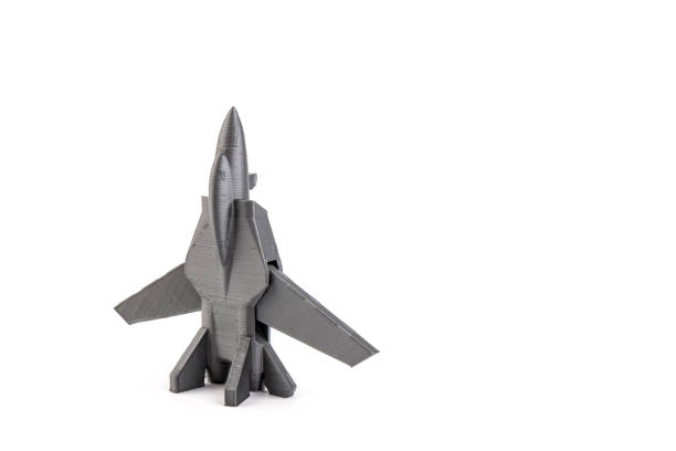istock Model plane, airliner, airplane created on a 3d printer, on white background. transportation concept 1331062866