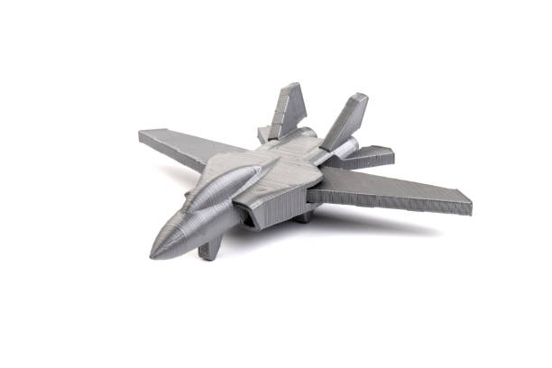 istock Model plane, airliner, airplane created on a 3d printer, on white background. transportation concept 1331062911