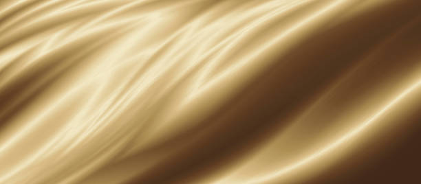 istock Gold luxury fabric background with copy space 3D illustration 1331063772