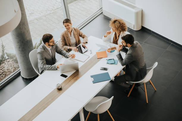 istock Multiethnic business people working together in the office 1331065876
