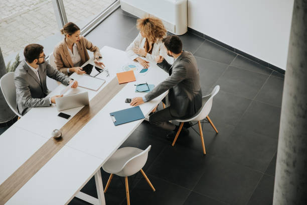 istock Multiethnic business people working together in the office 1331065878