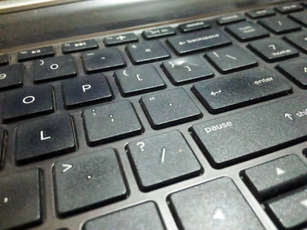 istock black laptop keyboard with white letters photo 1331065884